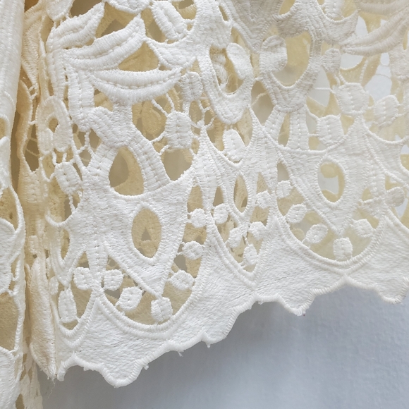 Crochet Raglan Top Boho Boutique Casual Meets Chic Size M - EUC! Boho A… - Picture 12 of 15